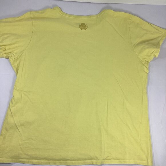 Life Is Good Crusher TShirt Womens XXL Yellow Short Sleeve Top Get Outta Town - Picture 6 of 7